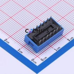 DS-07-B-T DIP Switch Through hole Component (THT) Switch Single Pole Single Throw 7 2.54mm 25mA - Product Image 2