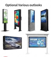 Afficheur publicitaire numérique LED HD personnalisable, étanche IP65, pour extérieur, sur pied, pour centres commerciaux et taxis (OEM)