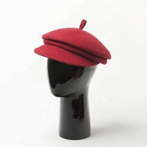 Nouveau Béret en Feutre de Laine Tendance Automne Hiver pour Femme et Fille, Nouvelle Arrivée, Design Personnalisé avec Visière - Product Image 6