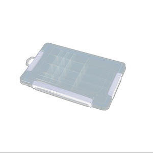 Transparent Plastic <b>Storage</b> <b>Box</b> 20 Compartments With Lid For Jewelry <b>Tools</b> Parts Organizing Rectangle Medium Size - Product Image 5