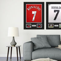 Grande vitrine de cintre en acrylique 98% Protection UV Boîte d'ombre en verre verrouillable pour maillots de football Baseball Basketball-Fleur
