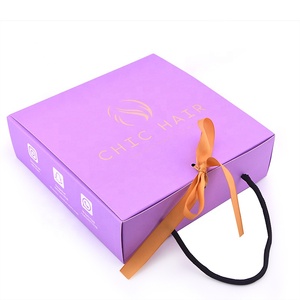 Paquetes brasileños <span class=keywords><strong>de</strong></span> encargo del pelo que empaquetan <span class=keywords><strong>la</strong></span> caja para el frente del cordón del pelo humano <span class=keywords><strong>de</strong></span> las pelucas - Product Image 1