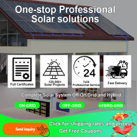 Komplettes Solarsystem-Kit 5kW 10kW 15kW Solarenergiesystem Heim-Solaranlage 10kW Batterie Hybrid-Stromwechselsystem für Zuhause