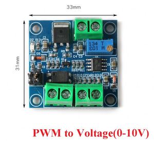 โมดูลแปลงสัญญาณ PWM เป็นแรงดันไฟฟ้า 0%-100% เป็น 0-10V สำหรับ PLC MCU ดิจิตอลเป็นอนาล็อกสัญญาณ PWM โมดูลแปลงสัญญาณแบบปรับได้ - Product Image 2