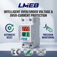 Voltmeter Mini Satu Fasa dengan Reset Otomatis, Amperemeter Arus AC, Pelindung Motor dari Overload dan Burnout yang Dapat Memulihkan Diri Sendiri, Manual