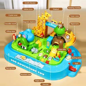 Jeu de société éducatif pour enfants : Aventure au zoo sur le bureau – Course de taupes et défi de survie – Jouets éducatifs - Product Image 4