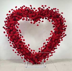 Composizione Floreale Artificiale Personalizzata a Forma <span class=keywords><strong>di</strong></span> Arco con Rose <span class=keywords><strong>di</strong></span> Seta Fatte a Mano per Matrimoni, Capodanno, Eventi e Decorazioni <span class=keywords><strong>di</strong></span> Sfondo per Feste - Product Image 2