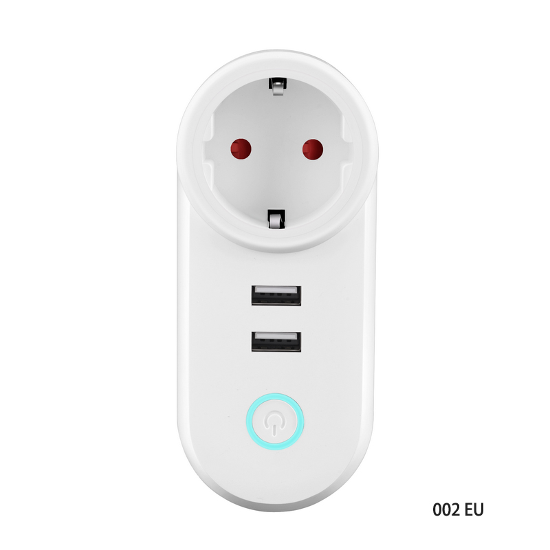 OEM DOM US AU UK EU AC 2 USB port 10A Alexa rumah google IFTTT suara tuya hidup cerdas aplikasi remote kontrol wifi smart Power strip