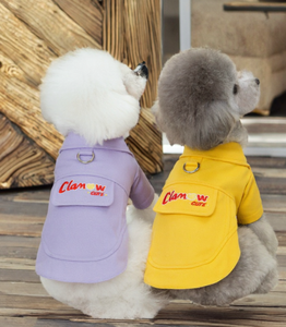 מכירת חיסול! מעיל ג'ינס אופנתי וידידותי לסביבה לכלבים, הדפס צבעוני, פוליאסטר, קז'ואל, קיץ ואביב, סיטונאי. - Product Image 5