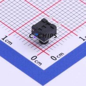 TS-1109G-5026 Tactile Switch Through hole Component (THT) Switch Single Pole Single Throw Round Button 2.6N Right Angle Insert - Product Image 2