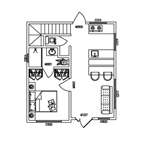 Maison moderne préfabriquée à deux étages et trois chambres - Product Image 4