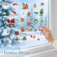 Feuille d'autocollants personnalisés imperméables prédécoupés pour cadeaux de fête de Noël, bricolage, agenda, scrapbooking, activités pour enfants, jeux, lot en gros