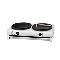 Automatique bbq moelleux japonais soufflé crêpe et grandes crêpières poêle à frire brochette distributeur distributeur bobine tube de cuivre machine à rouler