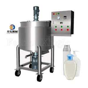 Automatic Movable Pneumatic Lifting Speed Paint Machine For Ink Liquid Soap Homogenizer Protein High Shear Mixing Tank