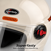 Casque de moto ouvert en PP de haute qualité avec garantie, fermeture rapide, toutes saisons, pour la distribution en gros