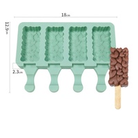 Moule à sucettes glacées bricolage non toxique personnalisé en forme de dessin animé moule à crème glacée en silicone Molde Para Helados De Paleta