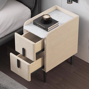 <strong>Bedside</strong> Cabinet <strong>30Cm</strong> Wide Ultra-Narrow Storage Locker Modern Minimalist Small Apartment Rock Plate Night <strong>Table</strong> - Product Image 5