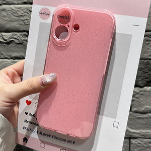 เคสโทรศัพท์มือถือแบบ TPU สีชมพูกลิตเตอร์แฟชั่นปี 2025 สำหรับ <span class=keywords><strong>iPhone</strong></span> 16 Pro Max 16e 15 13 12 11 14 Plus XS XR 7 8 <span class=keywords><strong>SE</strong></span> <span class=keywords><strong>2022</strong></span> 2020 สำหรับผู้หญิงและเด็กผู้หญิง - Product Image 1