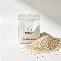 Litière pour chat en amidon de maïs et tofu, sûre pour toutes les espèces, durable, compostable, sable pour chat en vrac, vente en gros, emballage sur mesure