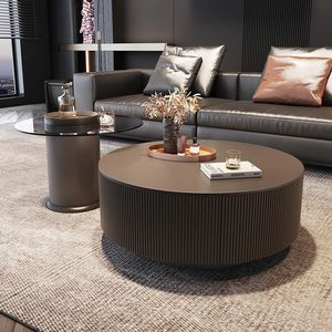 Tavolo da tè moderno semplice Rock combinazione soggiorno formato famiglia rotondo stile italiano divano di lusso tavolino da caffè - Product Image 1