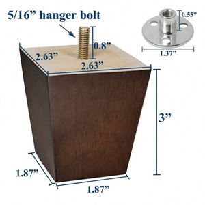 Metal Square Furniture Legs Customizable Color Modern Replacement Couch Sofa Armchair Recliner Coffee Table Hospital Outdoor - Product Image 4