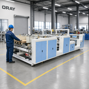 Machine de pliage et de collage automatique ORAY 2400 à 6 servomoteurs pour boîtes en carton ondulé à double feuille avec colle chaude et froide - Product Image 6