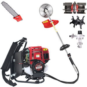 Desbrozadora de gasolina industrial multifunción para bricolaje, máquina cortadora de césped de 4 tiempos con mochila para hacer zanjas - Product Image 1