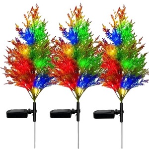 Luces Solares LED para Árboles, 7 Colores, Decoración de Jardín Impermeable para Exteriores, Lámpara de Césped Navideña - Product Image 5