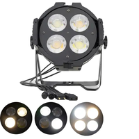 Lampu panggung panas COB 4-eye 4*50W 2in1 lampu parkir LED putih dan hangat lampu konser KTV lampu sorot putih dingin