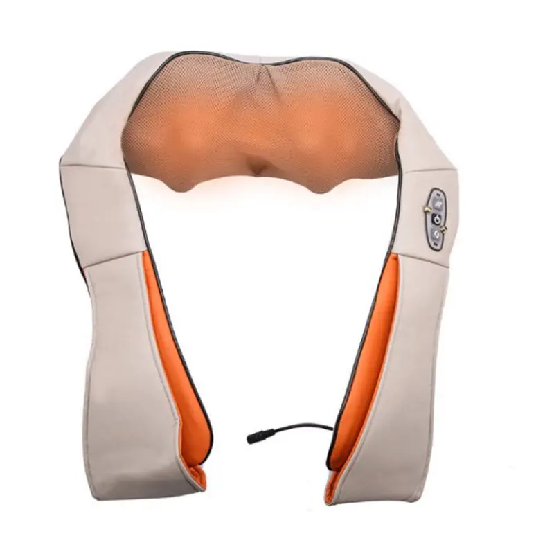 Mini Rechargeable Back Heat Vibrating Neck Massage Manual Shoulder Kneading Shiatsu Massager Belt