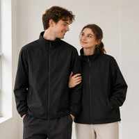 Blouson décontracté grande taille à col montant, léger, écologique, coupe-vent, hydrofuge, respirant, pour le bureau, les trajets quotidiens et les activités de plein air