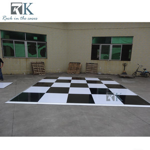 Décoration de mariage, piste de danse noire et blanche, piste de danse modulaire portable - Product Image 3