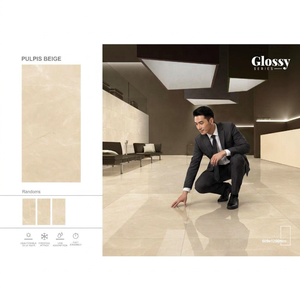 Rosalia Beige Luxury Glazed Porcelain Tiles 600x1200mm 60x120cm Premium Hotel Floor Wall Ceramic Tile - Product Image 4