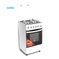 Fourneau à gaz intelligent autoportant Xunda OEM avec 4 brûleurs et four intégré