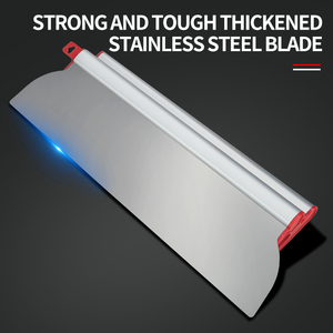 Outil de finition pour cloisons sèches en acier inoxydable industriel, lames de raclage, truelle de finition, plâtreur, racloir à plâtre - Product Image 4