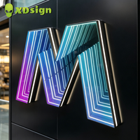 Enseigne au néon personnalisée Xdsign, signalétique de devanture de magasin, éclairage publicitaire LED à commande tactile, étanche IP65, pour centre commercial