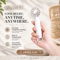 Nouveau ventilateur de poche turbo DC 5V 2026 avec mousqueton, ventilateur de refroidissement tactile pour extérieur, camping, voyage, ventilateur portable USB, rafraîchisseur d'été