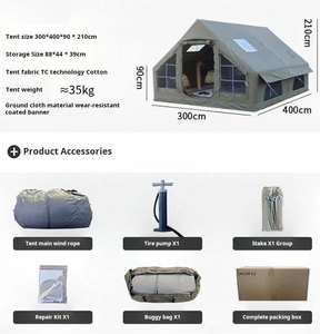 NOUVELLE Tente de camping imperméable de haute qualité en tissu Oxford 420D de 12,96 mètres carrés pour dîner en famille et pique-nique, pour 6 à 8 personnes - Product Image 4