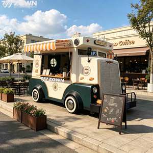Camion de restauration mobile électrique robuste, couleur et dimensions personnalisées, idéal pour les petites entreprises de vente de restauration rapide et de boissons. - Product Image 1