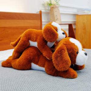 Vente directe d'usine Jouets en peluche pour chiens à <span class=keywords><strong>corps</strong></span> souple allongés Animaux mignons en peluche en forme d'animaux Jouets en peluche pour chiots dodus Compagnon pour bébé - Product Image 4