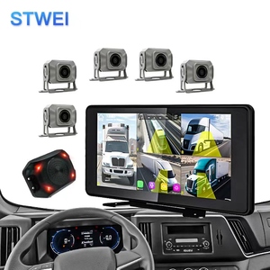 กล้องติดรถยนต์แบบพกพา STWEI Multi Lens 5CH พร้อมหน้าจอ IPS ขนาด 10.1 นิ้ว ความละเอียด 720P/1080P รองรับการบันทึกแบบวนซ้ำ มองเห็นในเวลากลางคืน และระบบตรวจสอบการจอดรถ - Product Image 2
