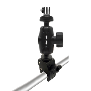 Para Go Pro, soporte de Clip de montaje en manillar, abrazadera de cabeza esférica con juego de montaje de tornillo 1/4, cámara de acción para <span class=keywords><strong>Insta360</strong></span> Sony <span class=keywords><strong>Xiaomi</strong></span> - Product Image 1