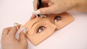 وظيفة 2 : حواجب بشرة تجميل دائم للتدريب + عين من السيليكون مانيكان تجميل للوجه للتدريب - Product Image 5