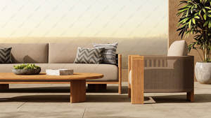 أرائك حديقة خشب الساج الحديثة الفاخرة ، أريكة إندونيسيا - Product Image 4