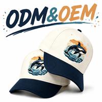 Gorra de Béisbol Personalizada con Bordado, Color Crema y Azul Marino, de Seis Paneles, de Algodón, para Pesca, Cruceros, Recuerdo de la Costa, Unisex para Adultos y Jóvenes