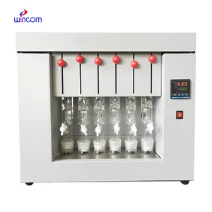 Wincom TP-06C verrerie de laboratoire Soxhlet méthode extracteur appareil d'extraction graisse analyseur Machine avec condenseur à bobine prix