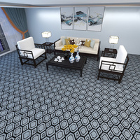 Tapis jacquard haut de gamme antidérapant et imperméable Polyester velours au toucher à tissage dense pour présentoirs de boutique, sols de vente au détail de mode