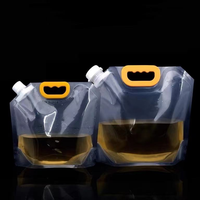 Pochettes souples réutilisables à bec verseur de 3 L, qualité alimentaire, imprimées en héliogravure, robustes, transparentes, pour bière et eau