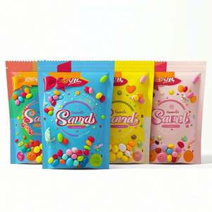 Custom Printed Creative Designs Mylar Stand Pouches Child-Proof Resealable <b>Ziplock</b> <b>Bags</b> Moisture for for Chewing Gum Custom - Product Image 2