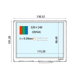 COM57H5M55KSC Ortustech Écran LCD TFT 5.7 pouces Panneau LCD lisible par la lumière du soleil transflectif 320x240 - Product Image 1